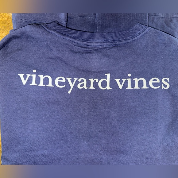 Vineyard Vines Boy’s Football Whale Long Sleeve Tee - Picture 3 of 4